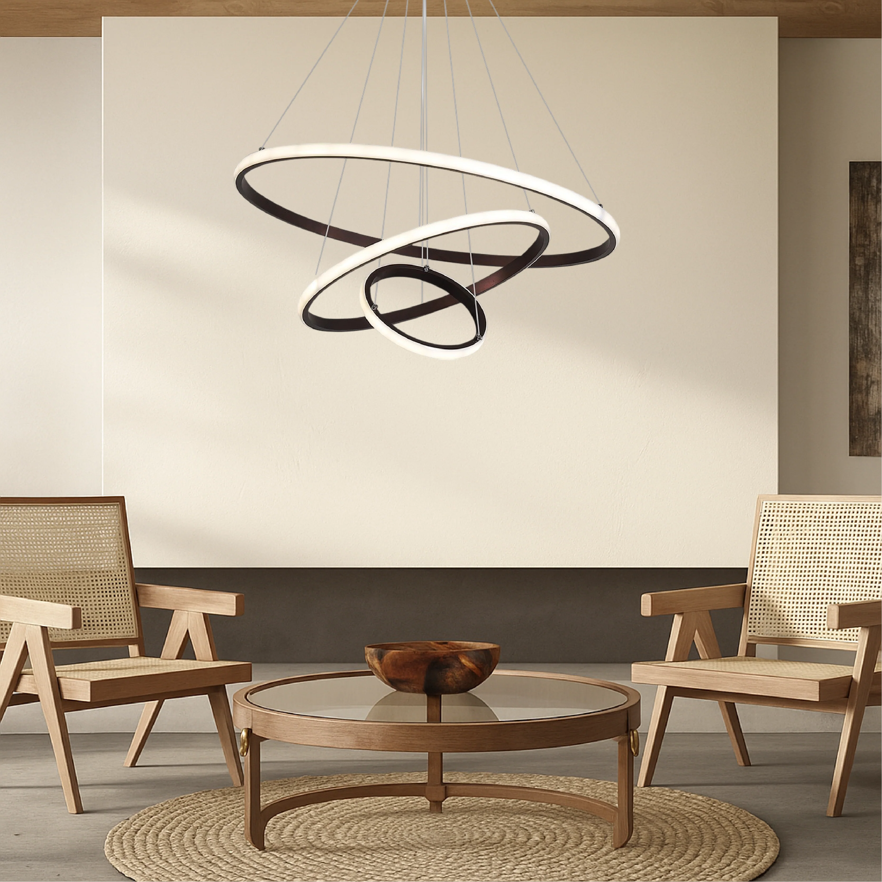 3-Layer Modern Spiral LED Chandelier - Image 4