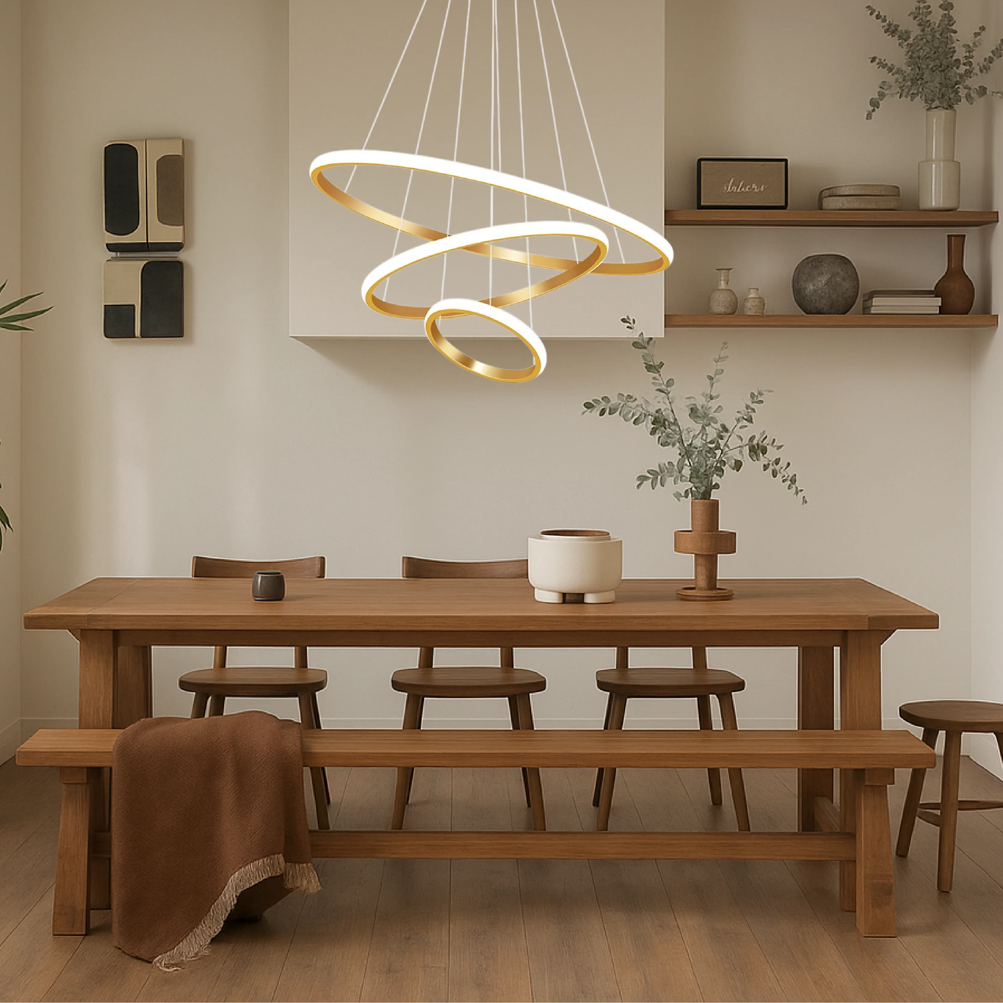 3-Layer Modern Spiral LED Chandelier - Image 5