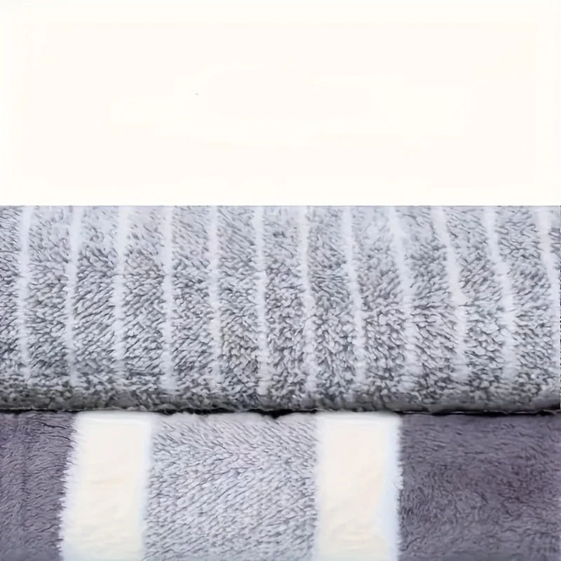 8 Pieces Bath Towel Set Soft Coral Fleece Quick Dry Towels - Image 4
