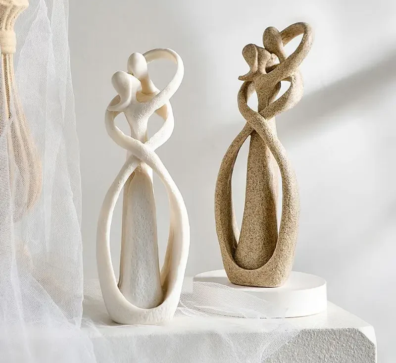 Abstract Love Sculpture Modern Art Statue - Image 2