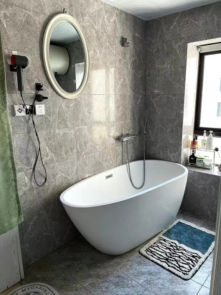 Abstract Pattern Bath Mat Non Slip Bathroom Floor - Image 8