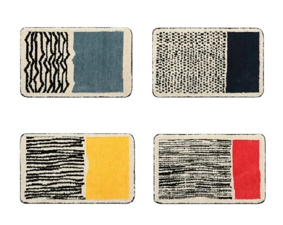 Abstract Pattern Bath Mat Non Slip Bathroom Floor - Image 9