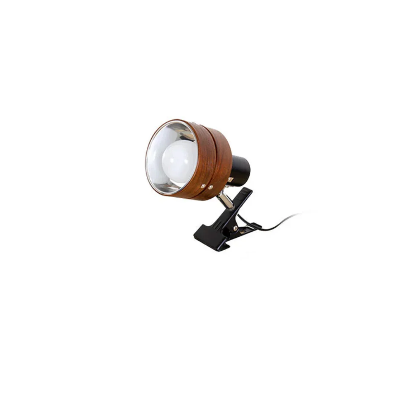 Adjustable Clip Lamp Retro Wooden Metal Desk Spotlight - Image 9