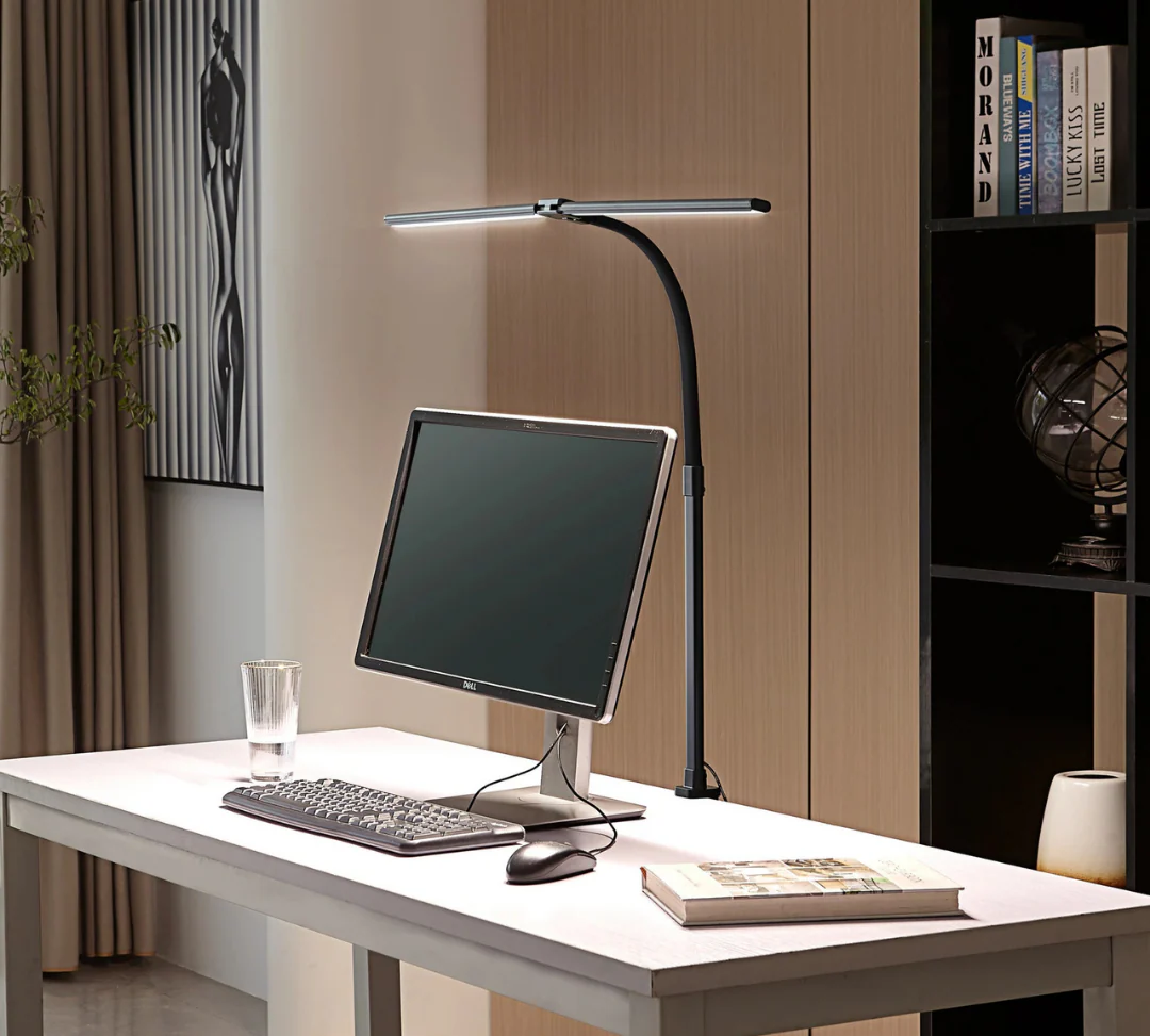 Adjustable Desk Lamp With Slim Led Light Bar Black - Image 3