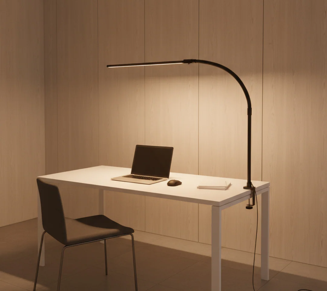 Adjustable Desk Lamp With Slim Led Light Bar Black - Image 5