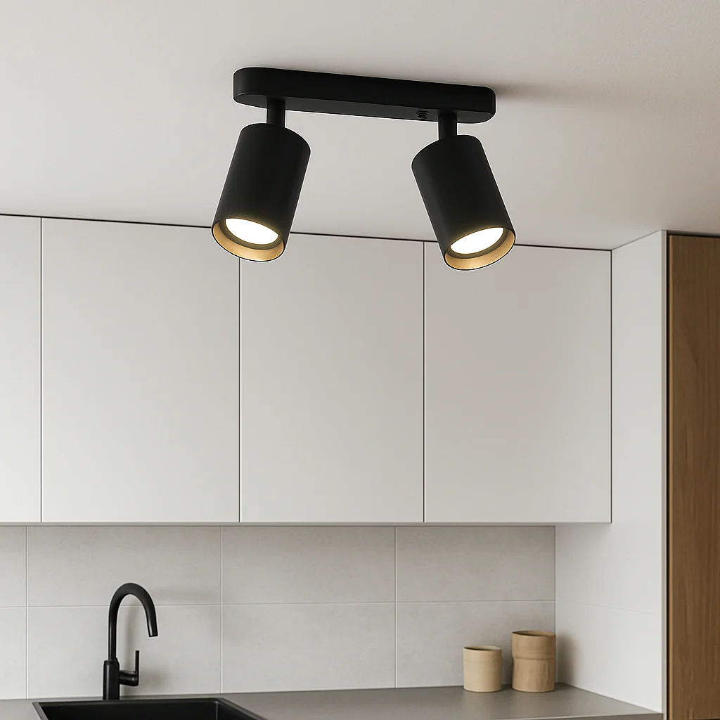 Adjustable Dual-Head Ceiling Spotlight - Image 2