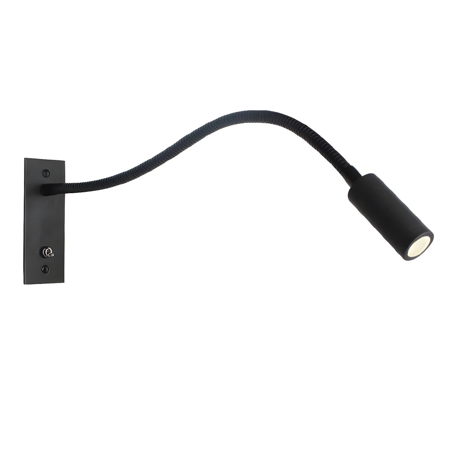 Adjustable Gooseneck Metal Wall Lamp with Cylindrical Head - Image 10