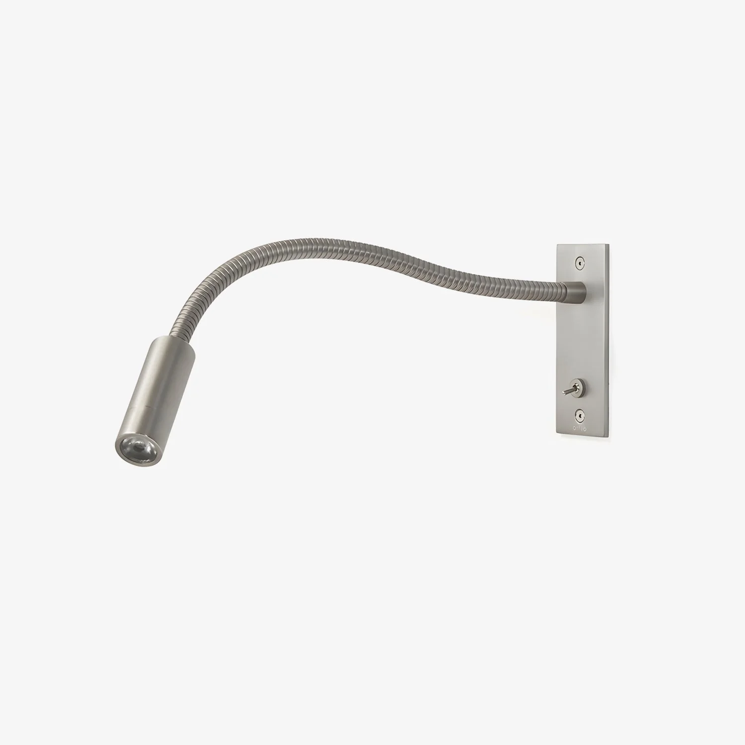 Adjustable Gooseneck Metal Wall Lamp with Cylindrical Head - Image 12