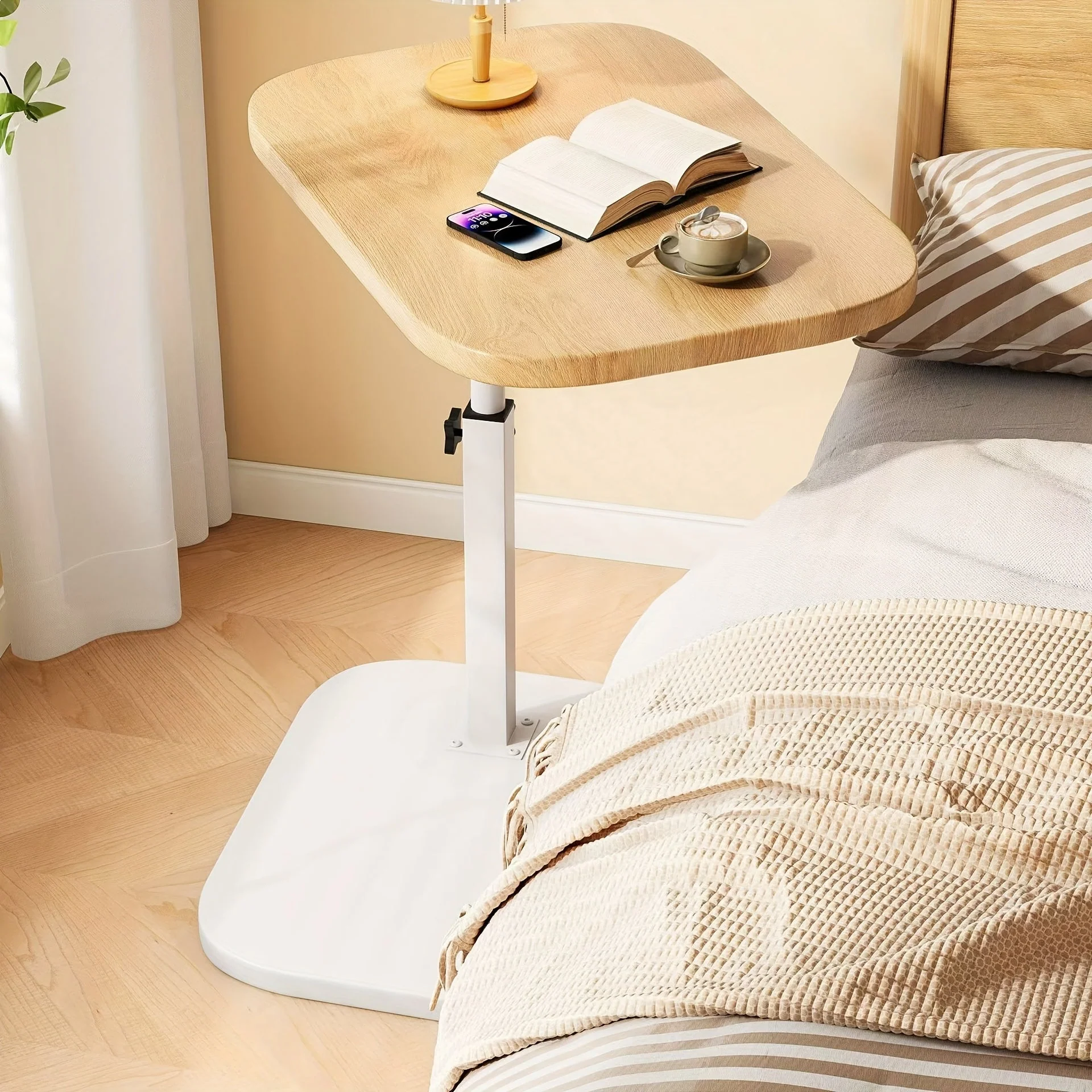 Adjustable side table with rectangular top - Image 8