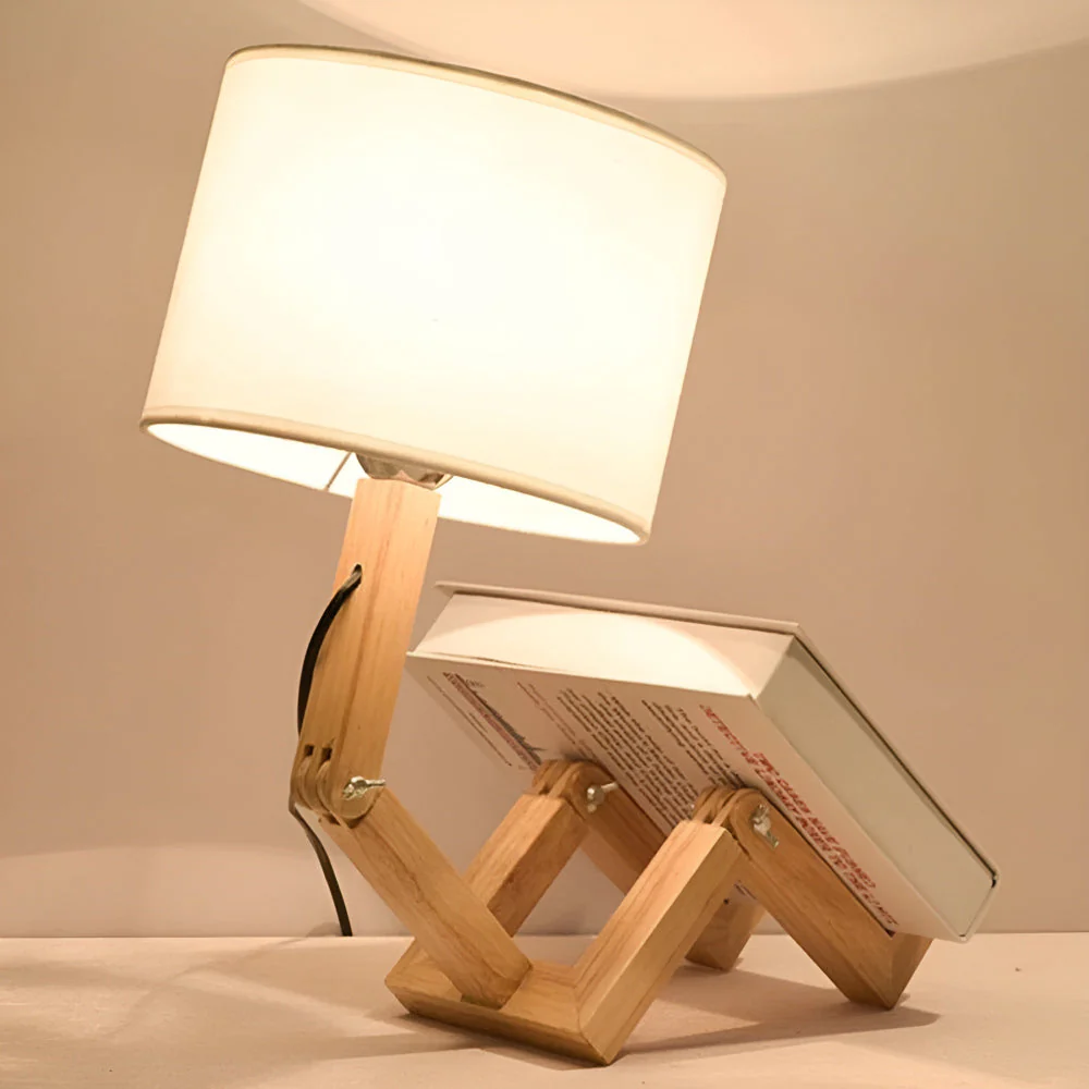 Adjustable wooden desk lamp - Image 3