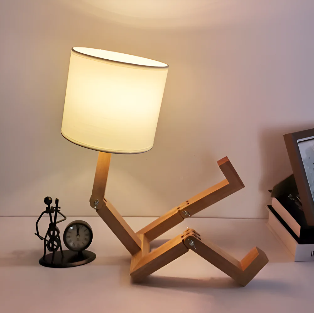 Adjustable wooden desk lamp - Image 4