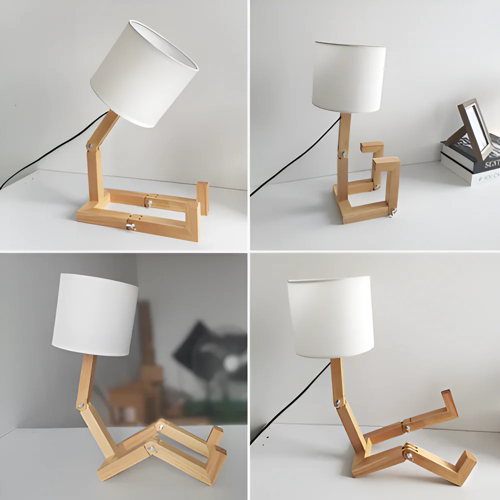 Adjustable wooden desk lamp - Image 7