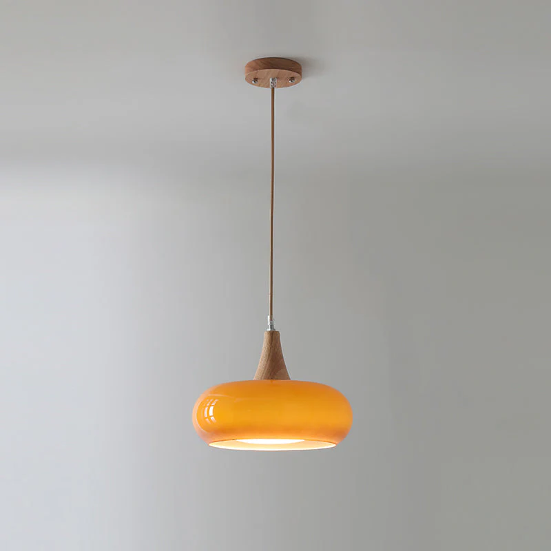 Amber Wood Accent Pendant Light - Image 11