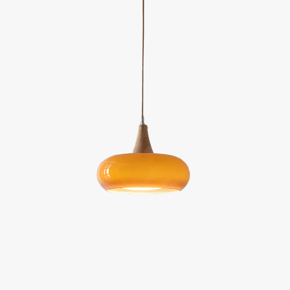Amber Wood Accent Pendant Light - Image 24