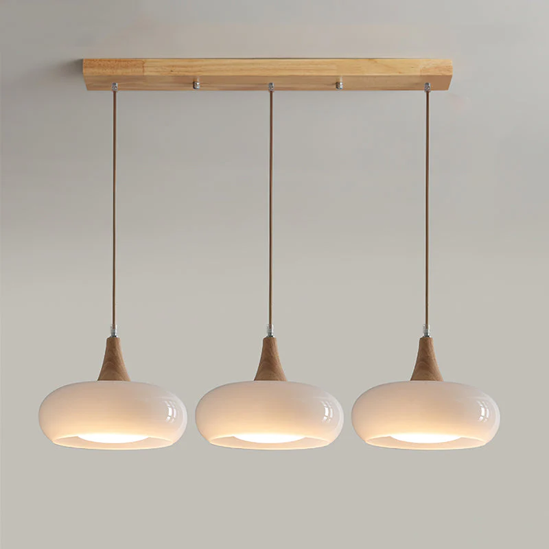 Amber Wood Accent Pendant Light - Image 4