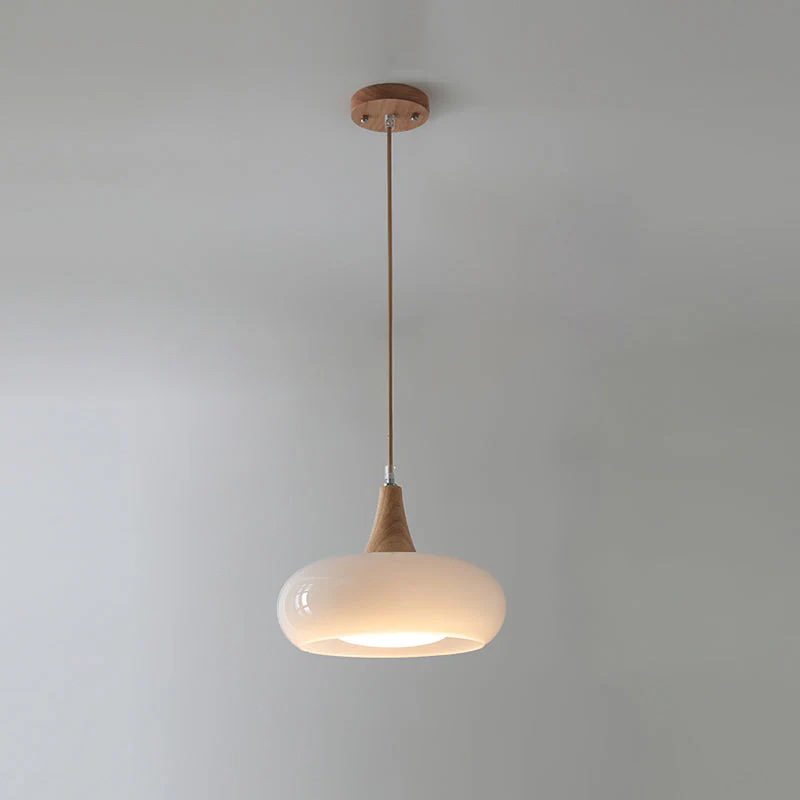 Amber Wood Accent Pendant Light - Image 6