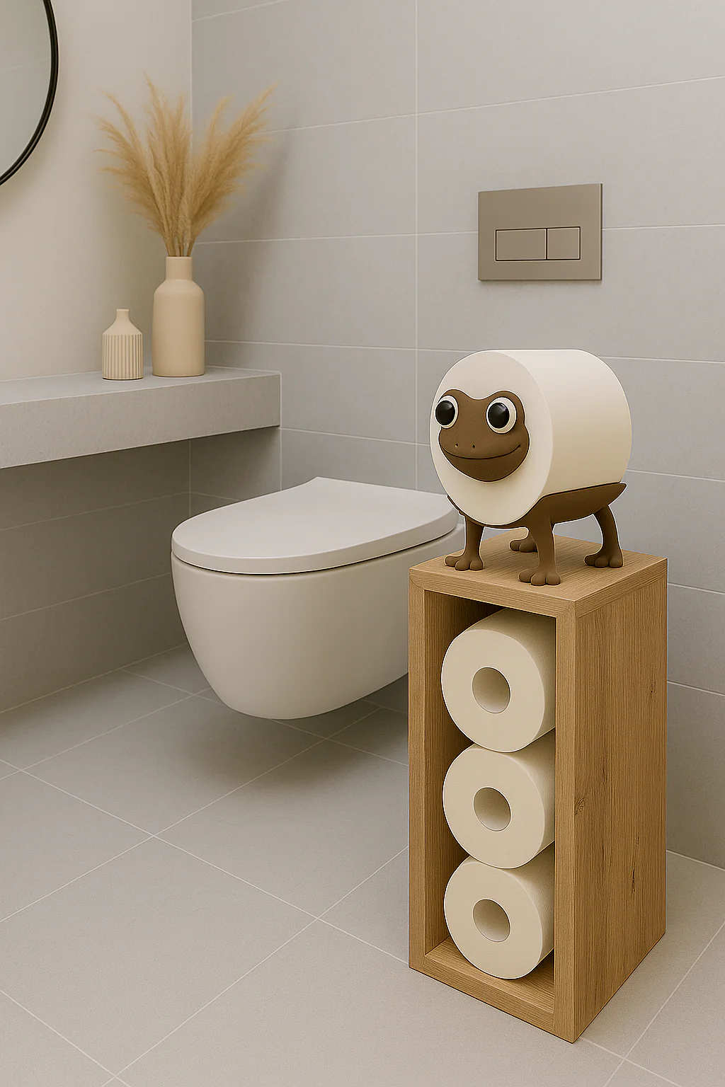 Animal Toilet Roll Holder Tabletop Decorative Figure - Image 3