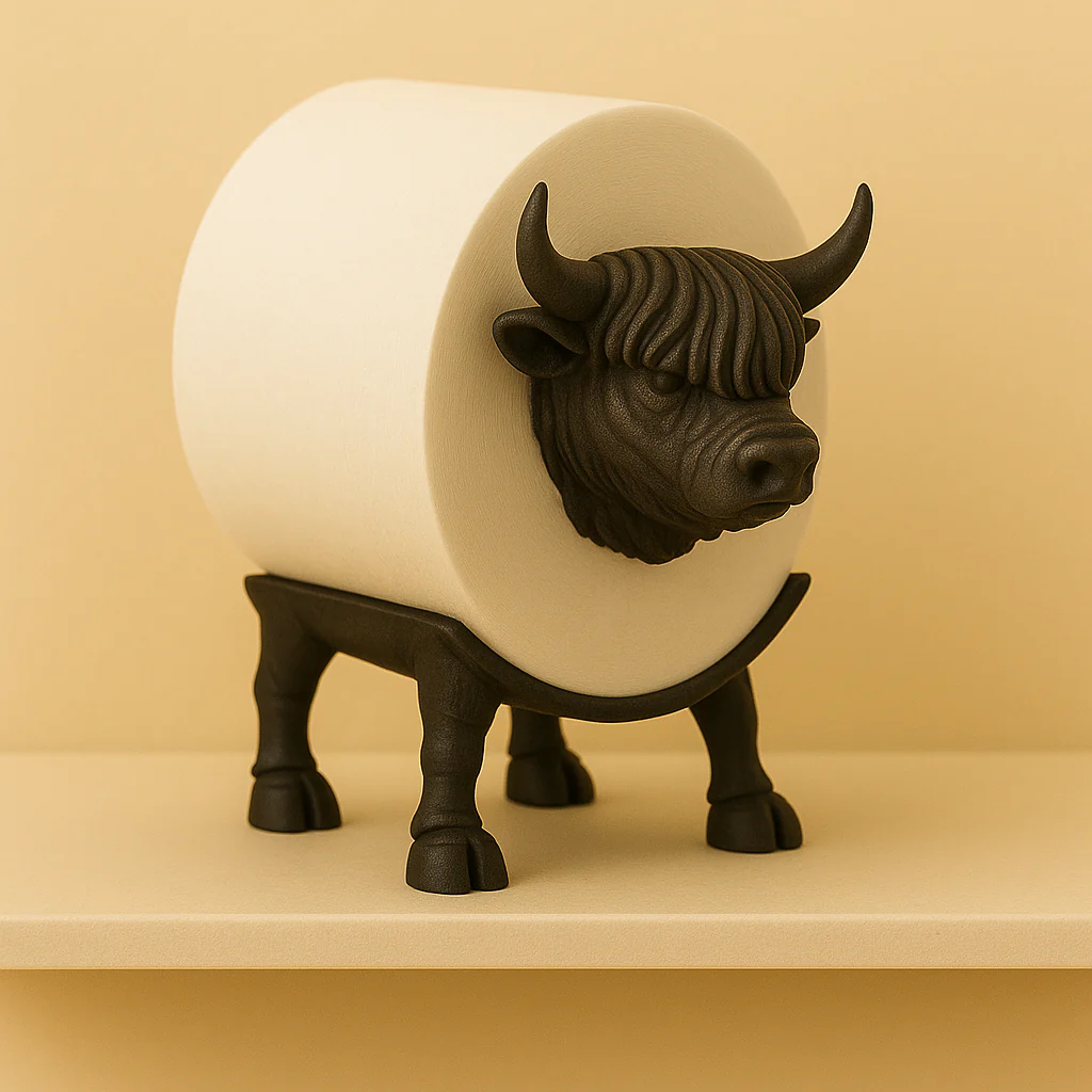 Animal Toilet Roll Holder Tabletop Decorative Figure - Image 9