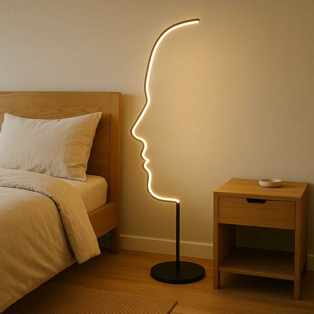 Artistic Face Floor Lamp - Image 2
