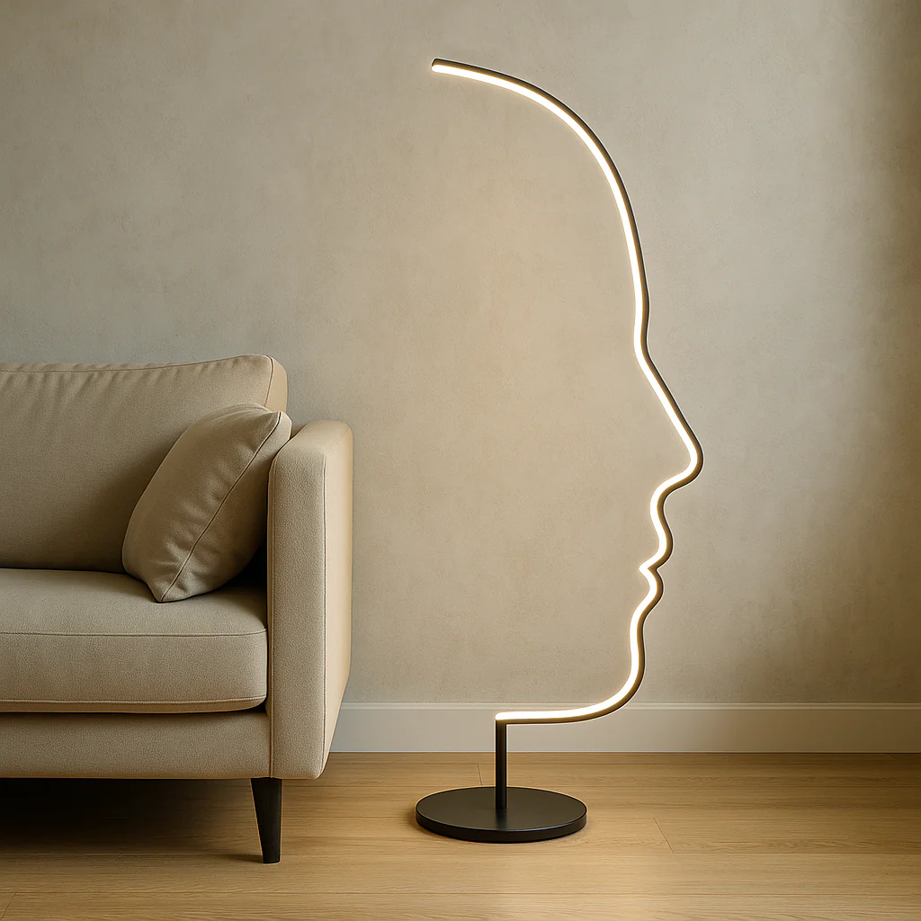 Artistic Face Floor Lamp - Image 3