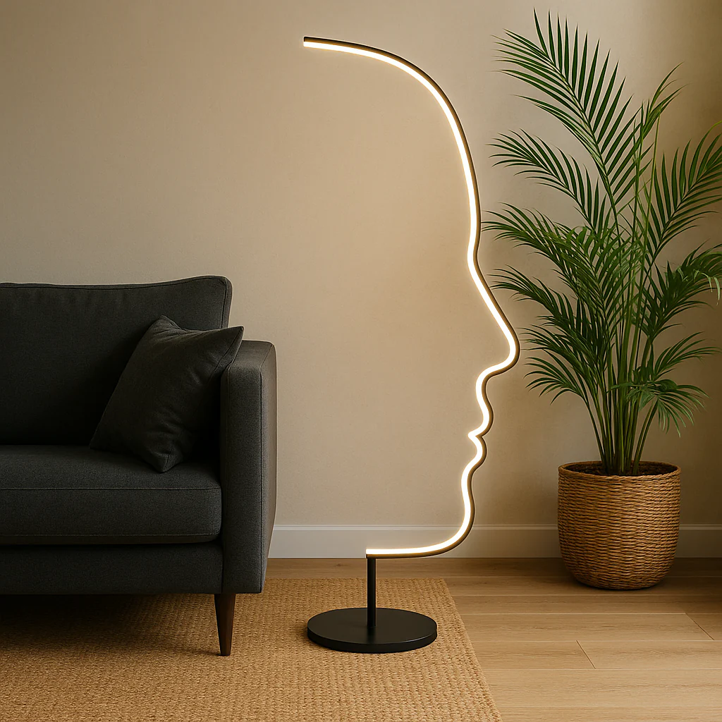 Artistic Face Floor Lamp - Image 4
