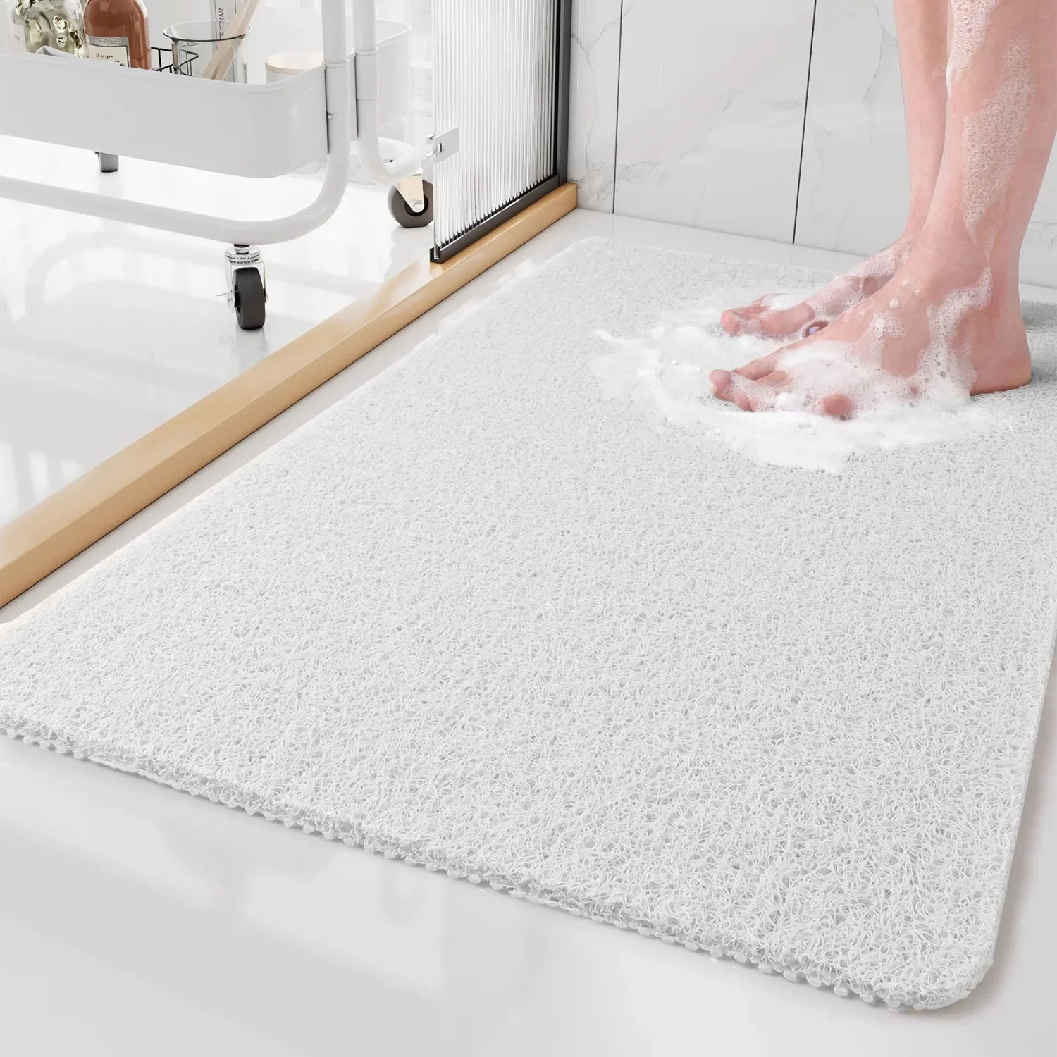 Bathroom Bath Mat Non Slip Soft Floor Mat Water Absorbing - Image 6