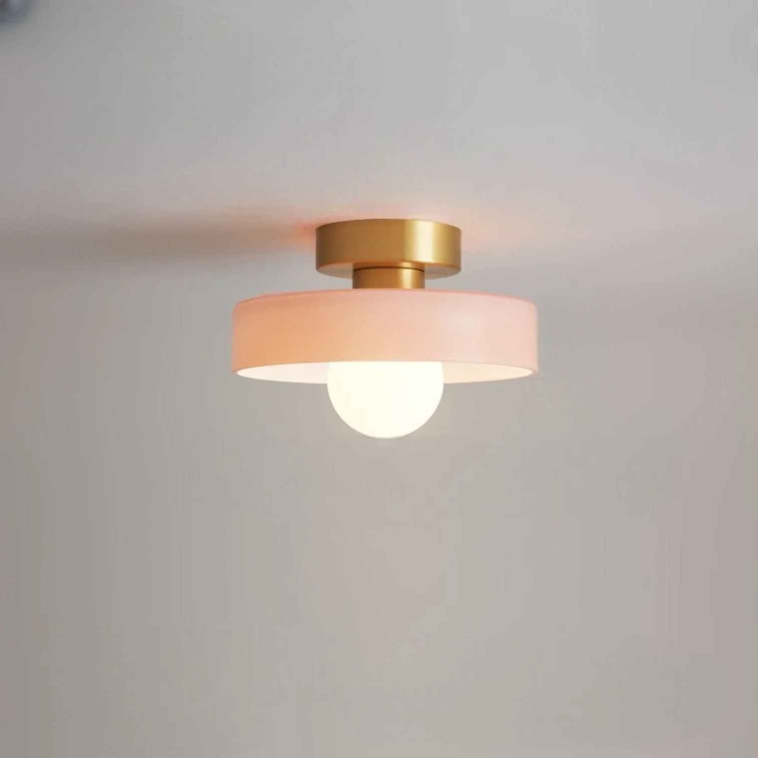 Bauhaus Glass Ceiling Light with Round Shade - Image 11