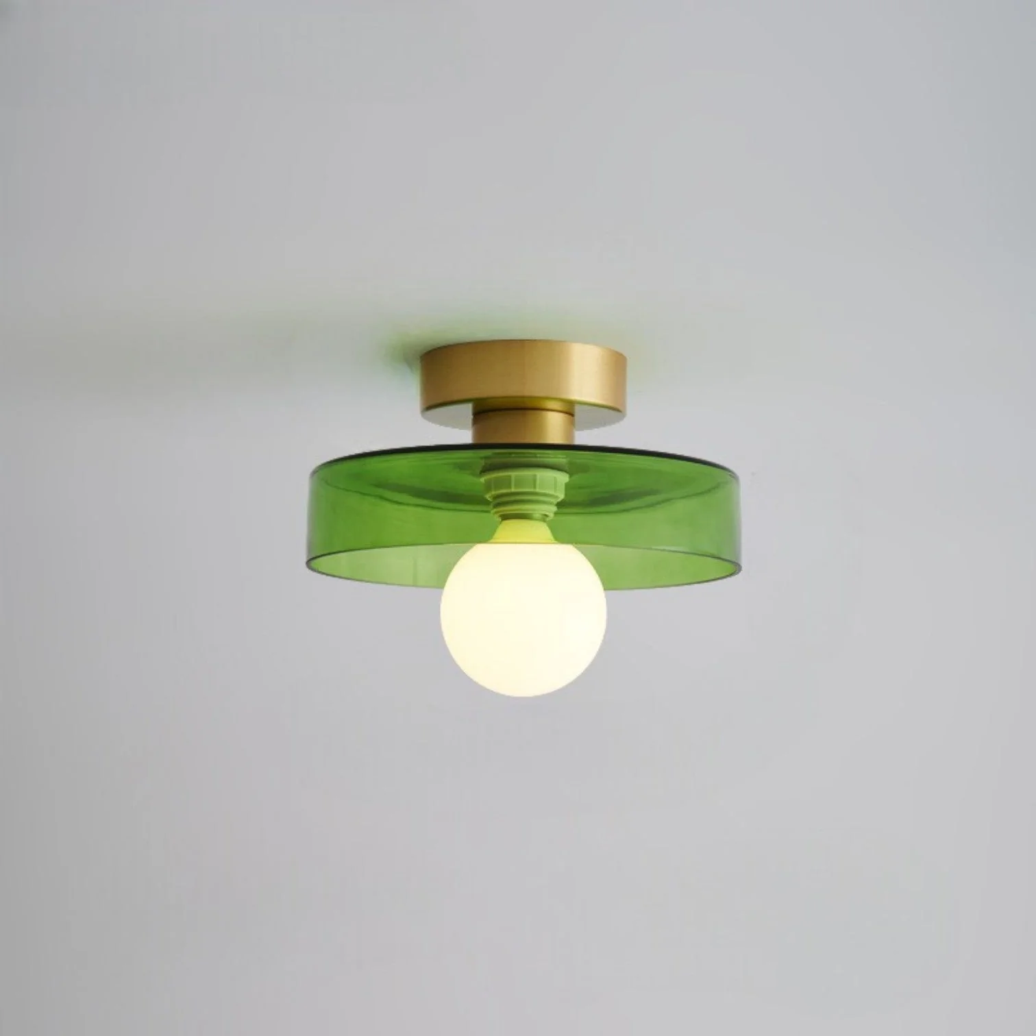 Bauhaus Glass Ceiling Light with Round Shade - Image 13