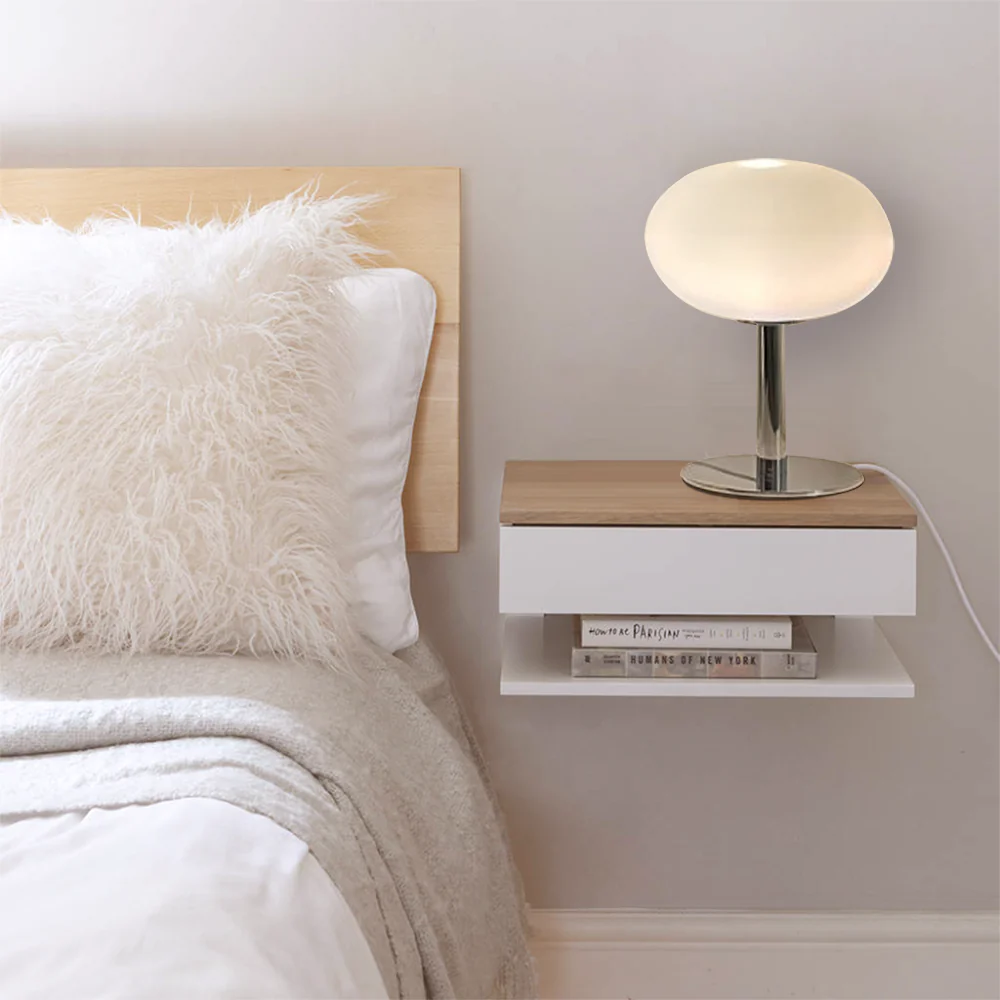 Bauhaus Glass Table Lamp with Dome Shade - Image 3