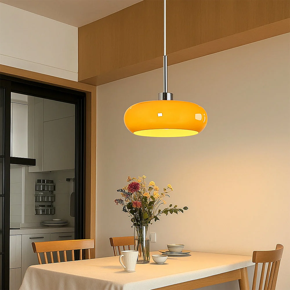 Bauhaus pendant light with rounded ring shade - Image 5