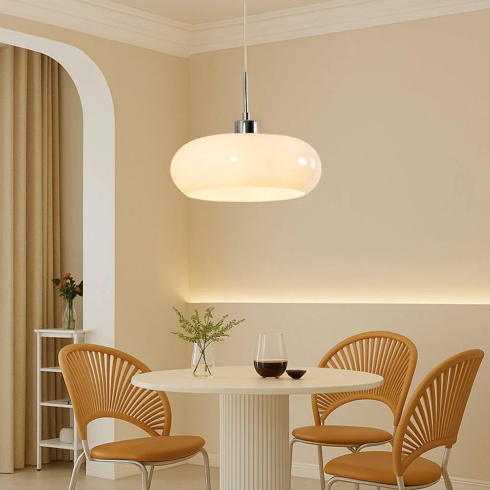 Bauhaus pendant light with rounded ring shade - Image 6
