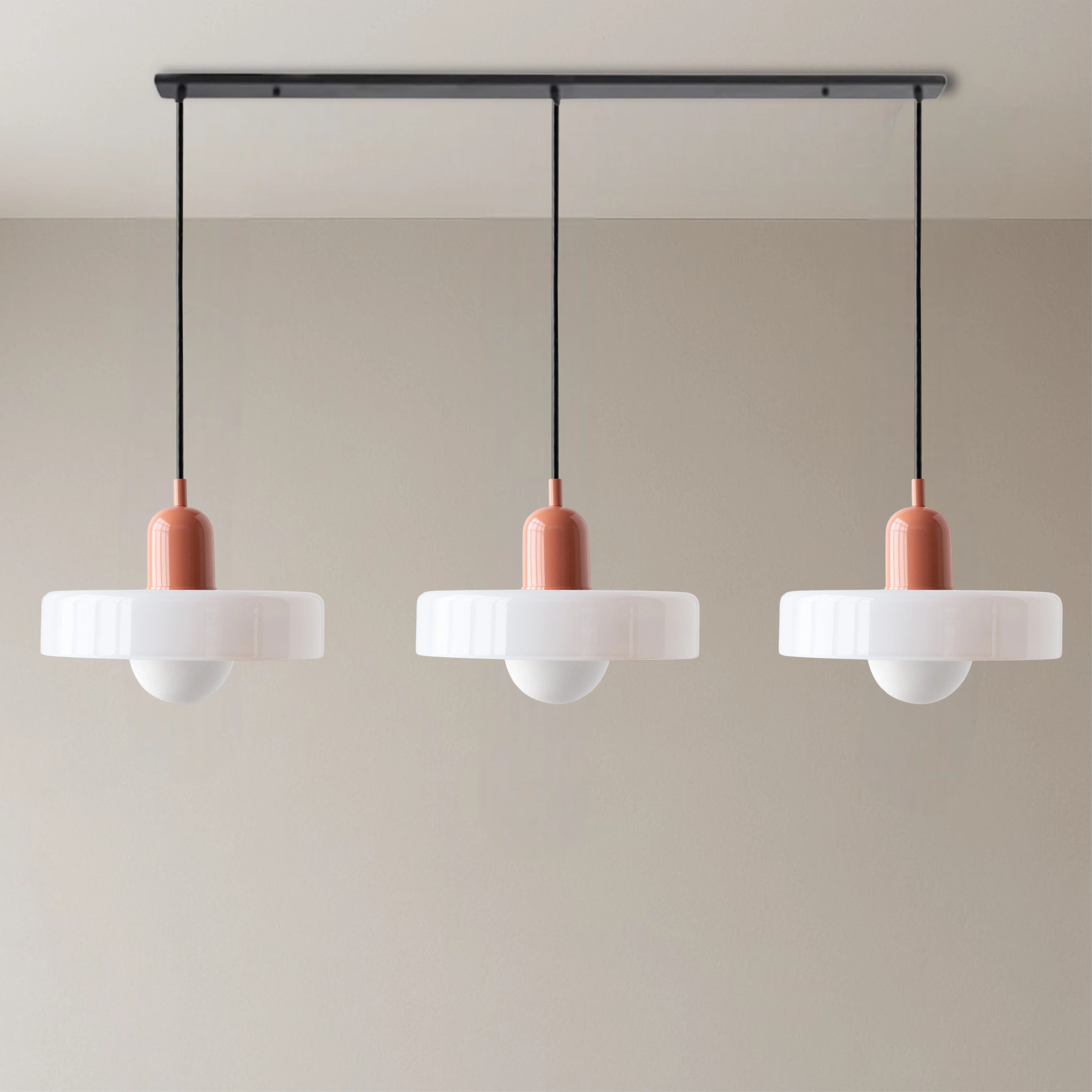 Bauhaus Triple Glass Pendant Light - Image 13