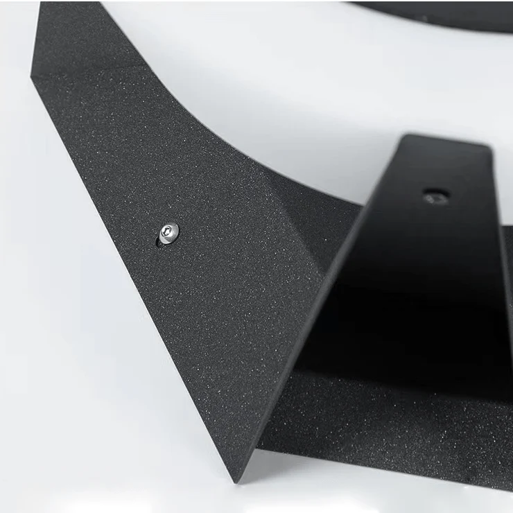 Black Solar Garden Lamp with Square Housing and White Top - Image 14