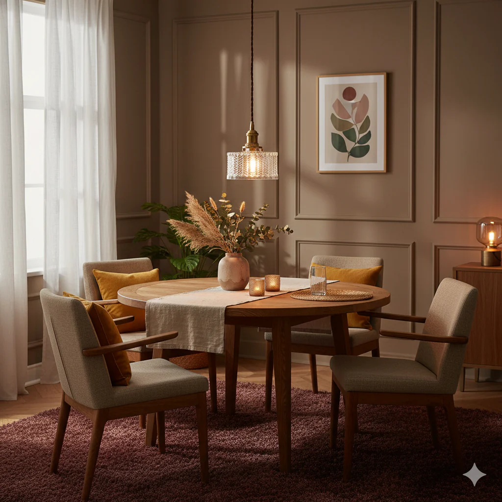 Brass Textured Glass Round Ceiling Pendant Light - Image 14