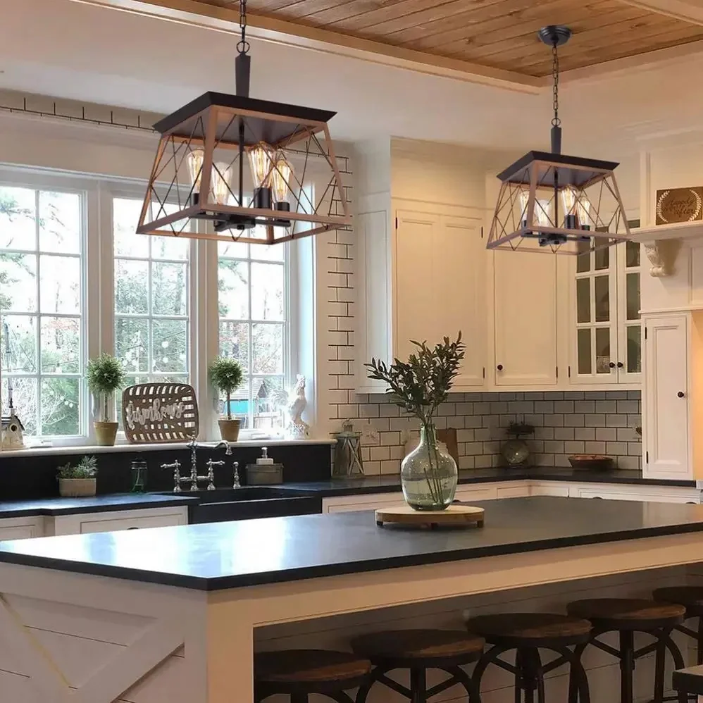 Cage-Shaped Ceiling Light - Image 3