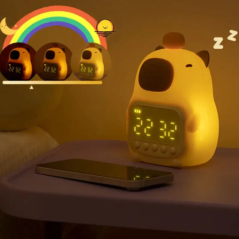 Capybara Digital Alarm Clock with LED Display - Image 3