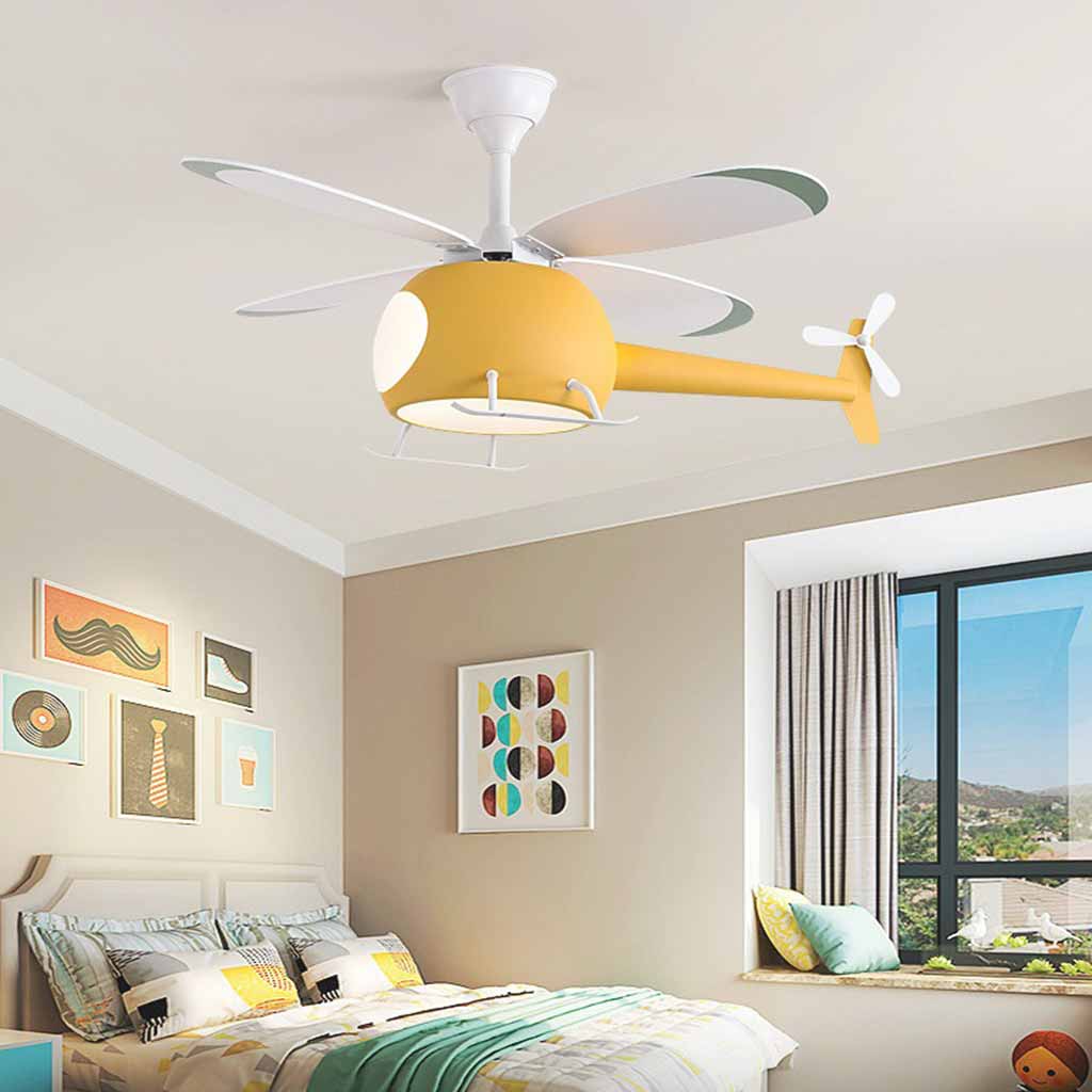 Ceiling Fan Light Helicopter Design with Four Blades - Image 3
