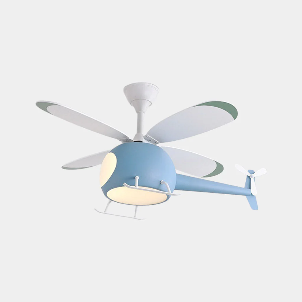 Ceiling Fan Light Helicopter Design with Four Blades - Image 7