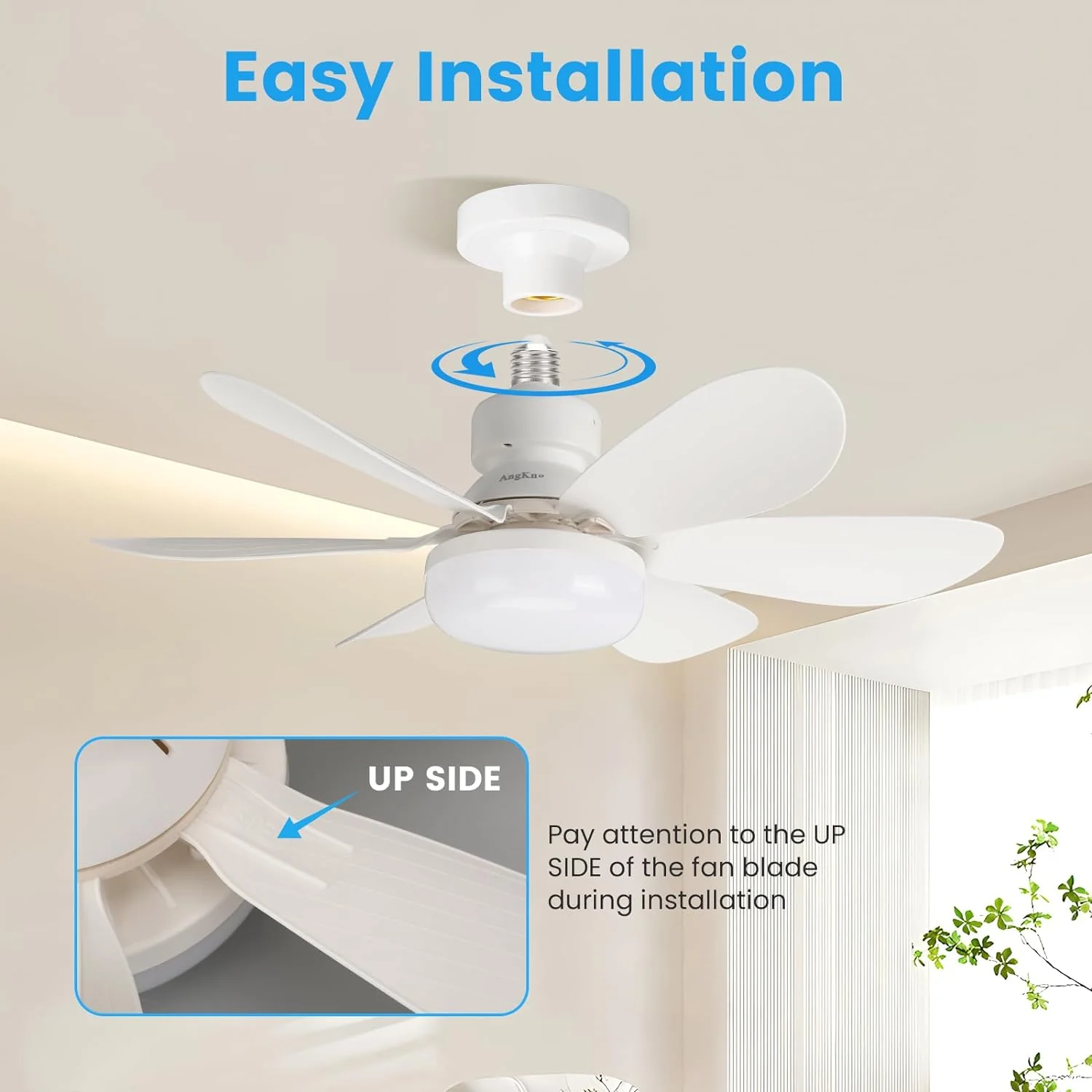 Ceiling Fan with LED Light and Remote Control - Image 6