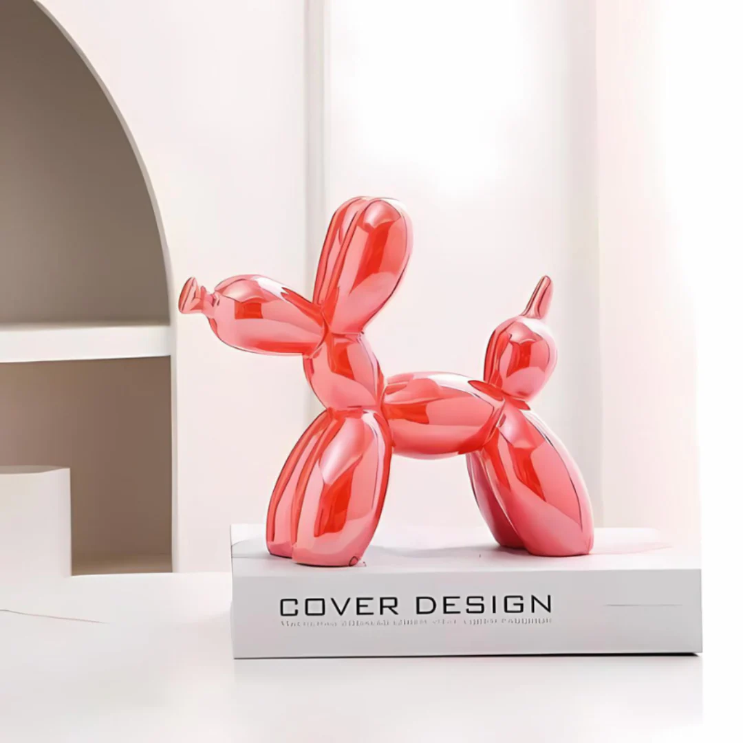 Ceramic Balloon Dog Sculpture Modern Playful Home Decor - Image 10