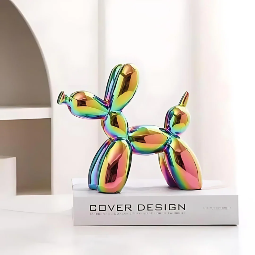 Ceramic Balloon Dog Sculpture Modern Playful Home Decor - Image 6