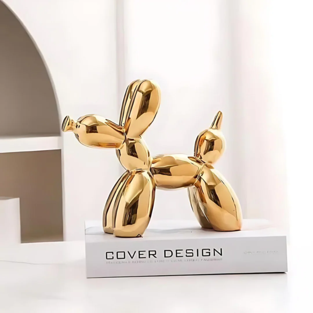 Ceramic Balloon Dog Sculpture Modern Playful Home Decor - Image 8