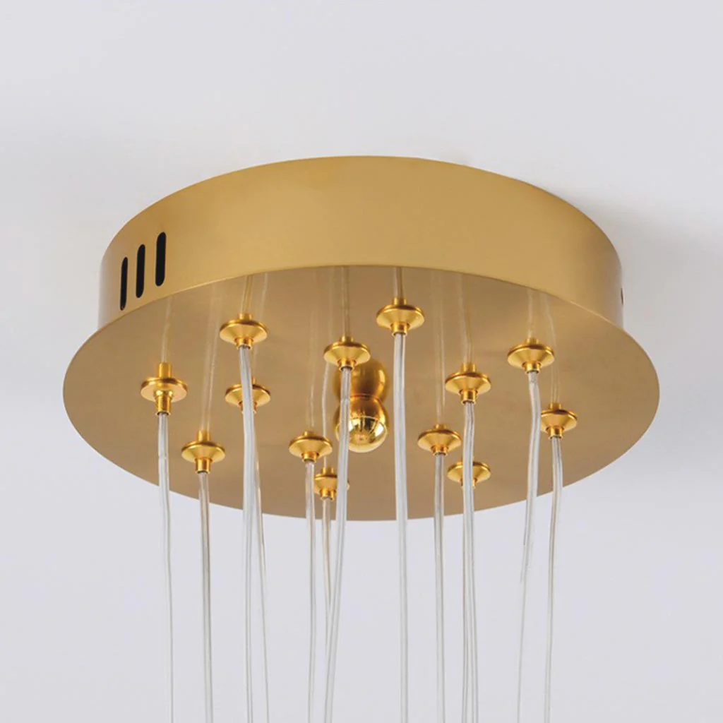 Cluster Glass-Look Globe Chandelier with Multiple Round Shades - Image 11