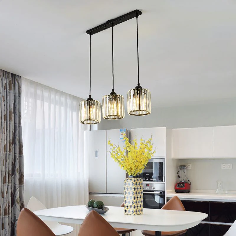 Cluster Pendant Light with Cylindrical Glass Shades - Image 6