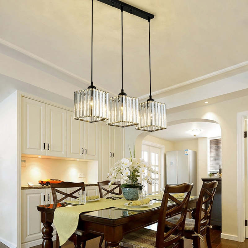 Cluster Pendant Light with Cylindrical Glass Shades - Image 9