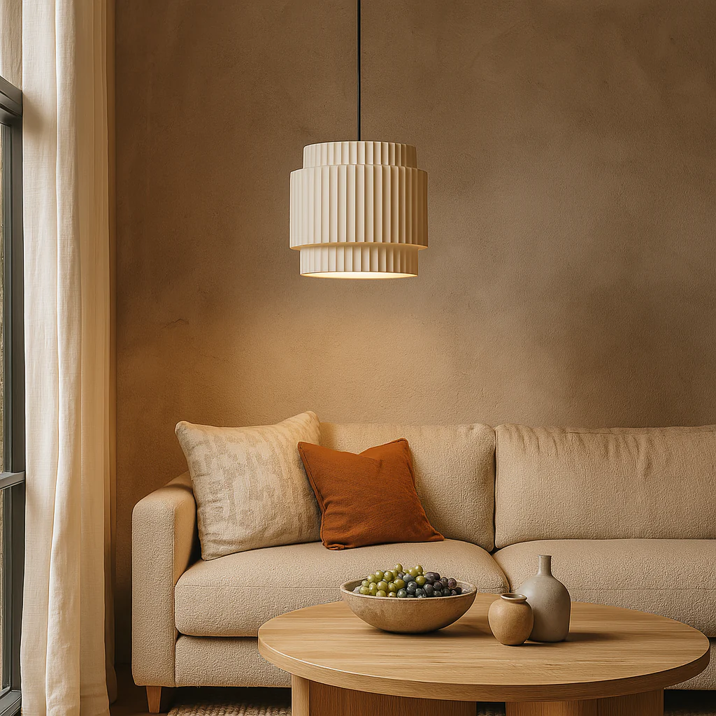 Colored Ceramic Hanging Lamp - Image 3