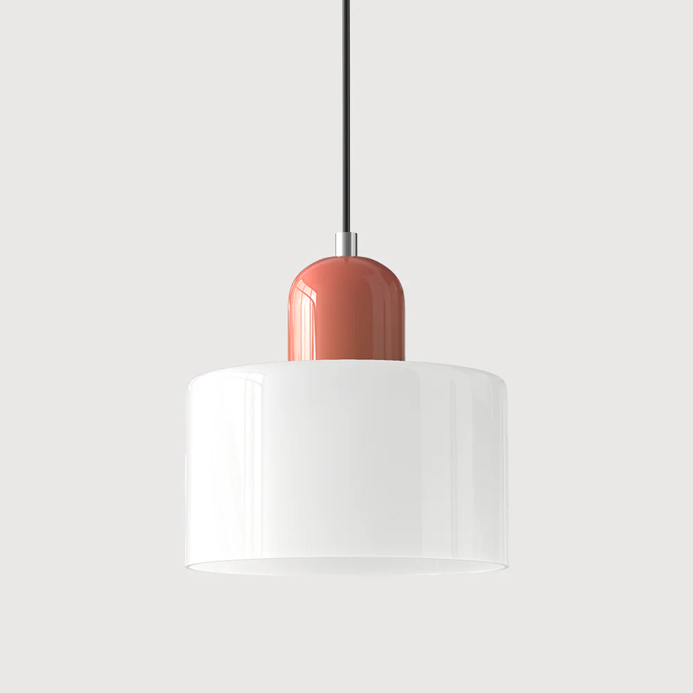 Coloured glass Bauhaus pendant light - Image 28