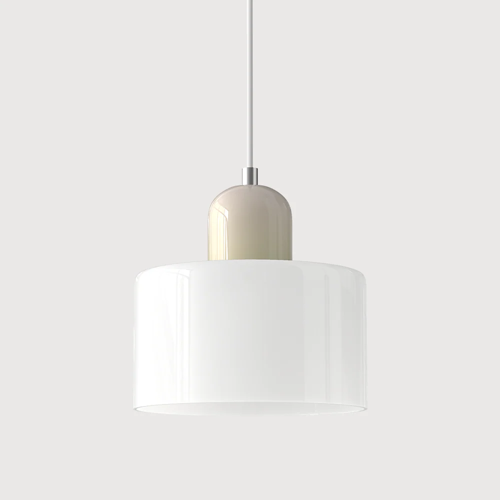 Coloured glass Bauhaus pendant light - Image 29