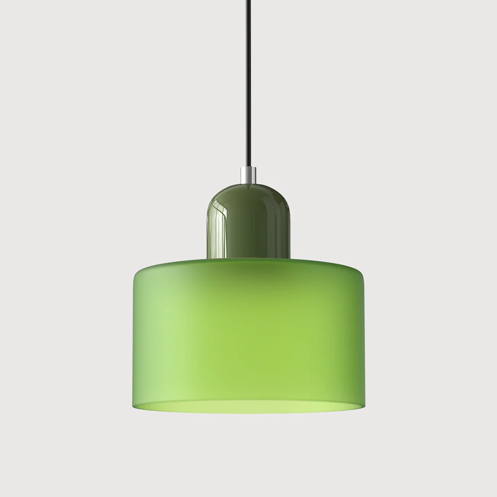 Coloured glass Bauhaus pendant light - Image 32