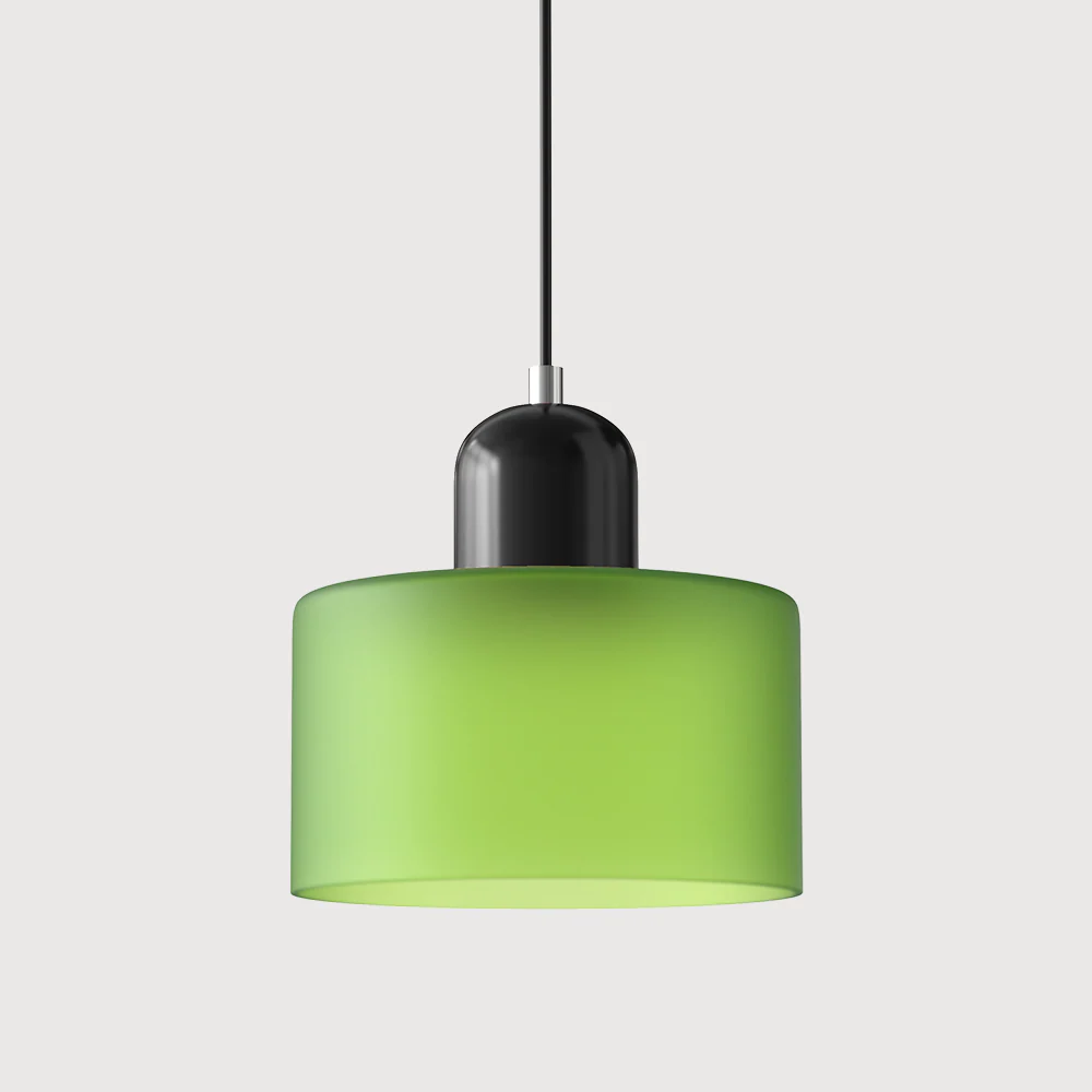 Coloured glass Bauhaus pendant light - Image 33